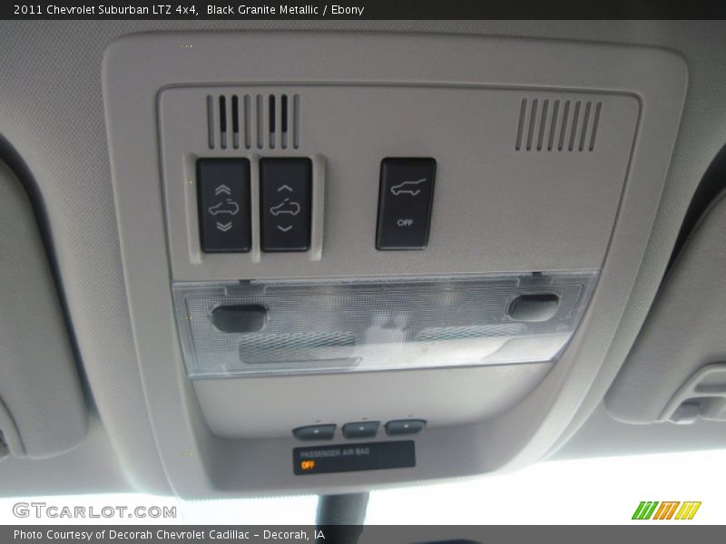 Black Granite Metallic / Ebony 2011 Chevrolet Suburban LTZ 4x4