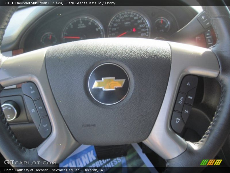 Black Granite Metallic / Ebony 2011 Chevrolet Suburban LTZ 4x4