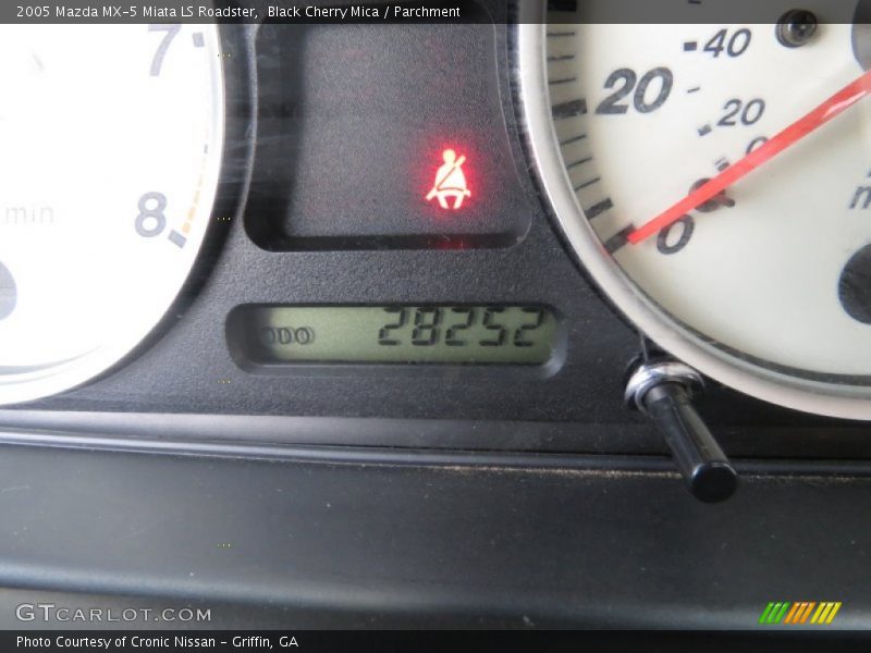 Black Cherry Mica / Parchment 2005 Mazda MX-5 Miata LS Roadster