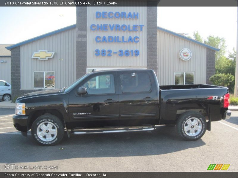 Black / Ebony 2010 Chevrolet Silverado 1500 LT Crew Cab 4x4