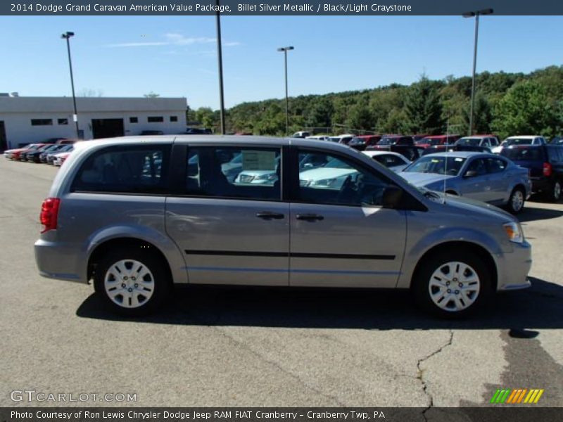 Billet Silver Metallic / Black/Light Graystone 2014 Dodge Grand Caravan American Value Package