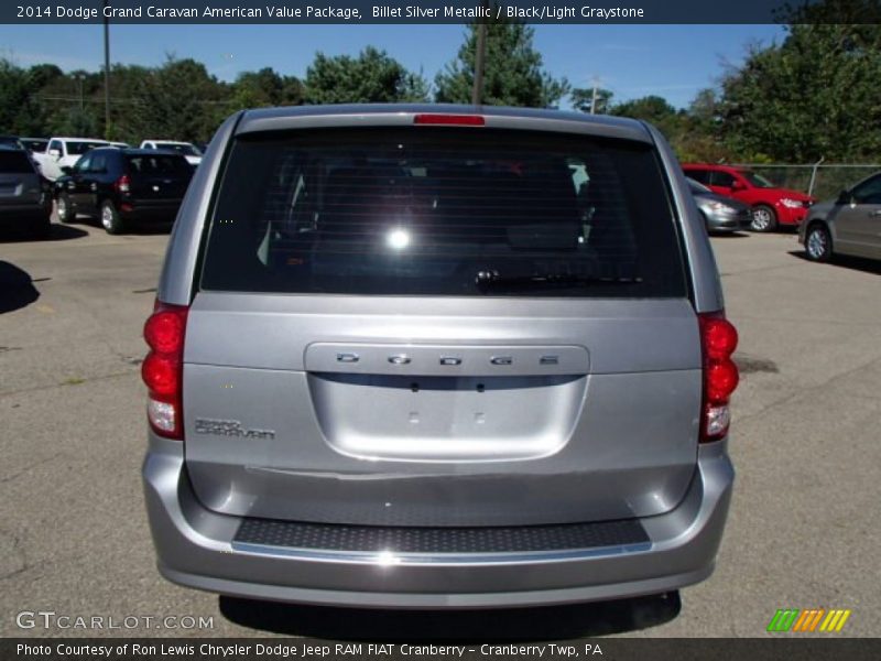 Billet Silver Metallic / Black/Light Graystone 2014 Dodge Grand Caravan American Value Package