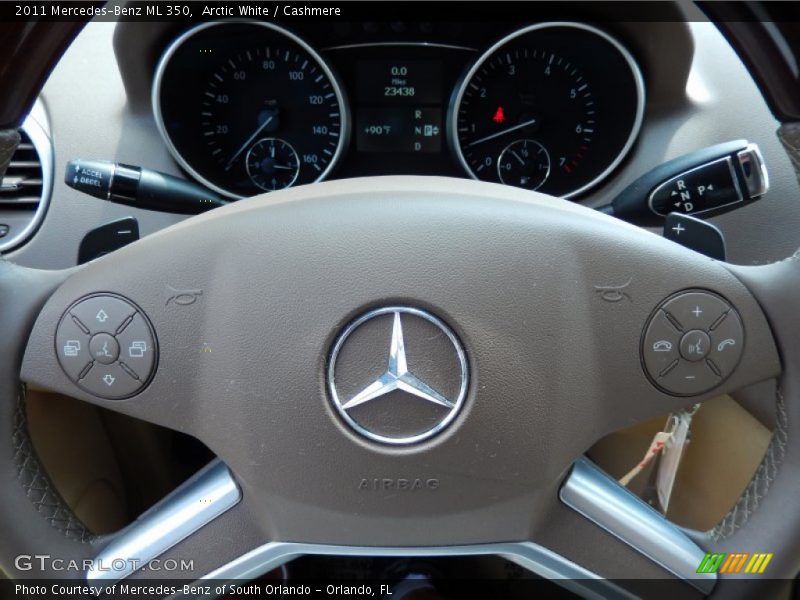 Arctic White / Cashmere 2011 Mercedes-Benz ML 350