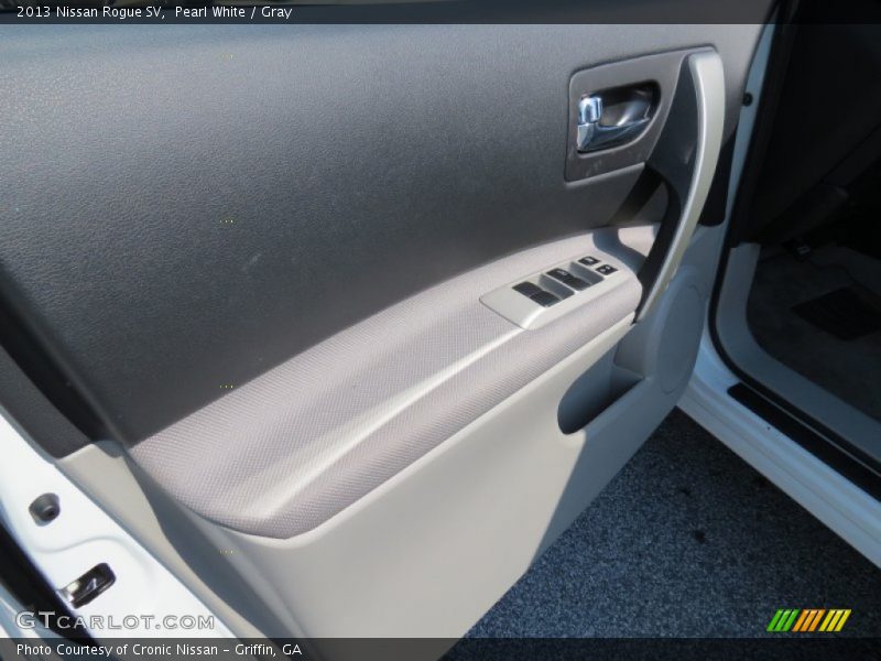 Pearl White / Gray 2013 Nissan Rogue SV