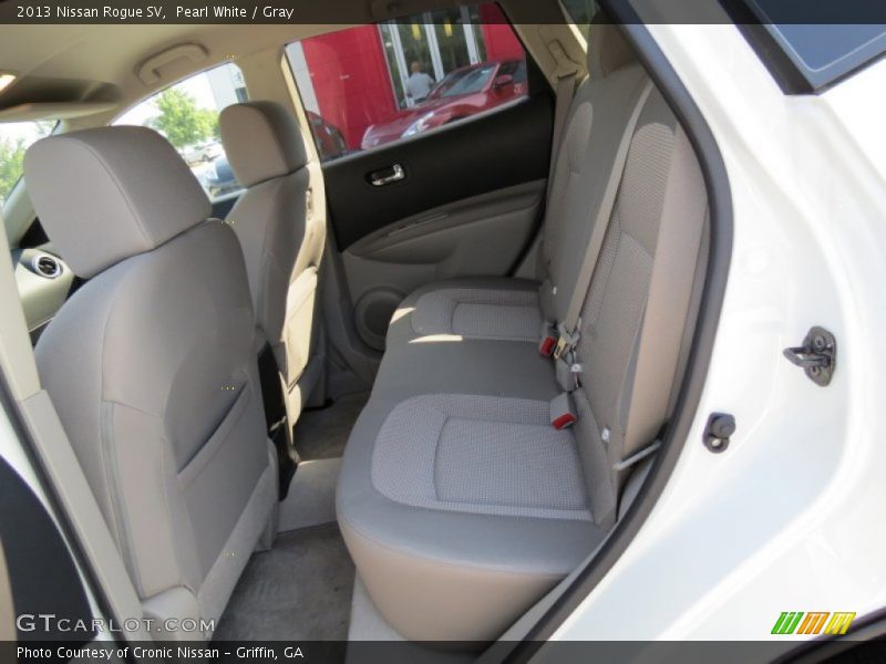 Pearl White / Gray 2013 Nissan Rogue SV