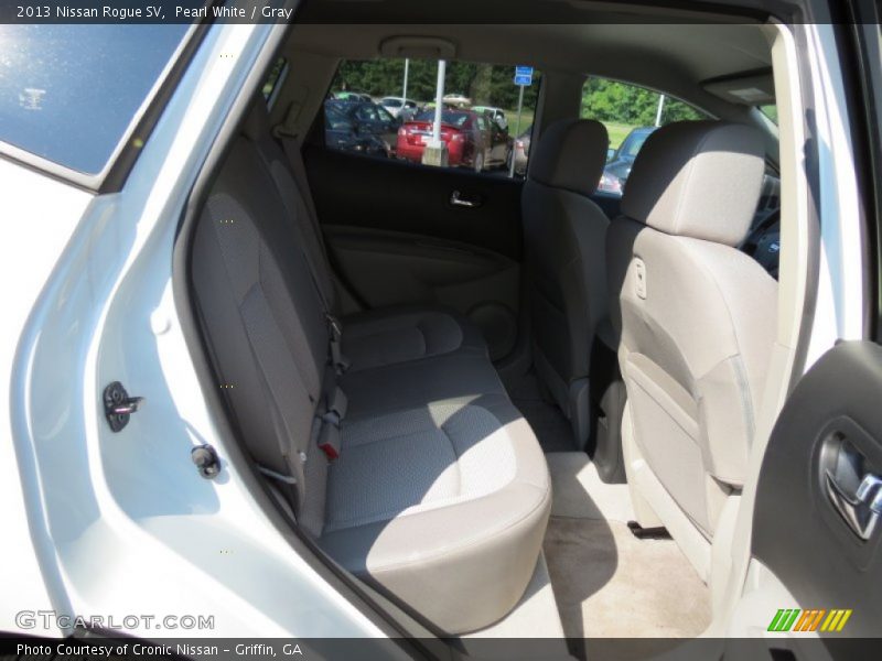 Pearl White / Gray 2013 Nissan Rogue SV