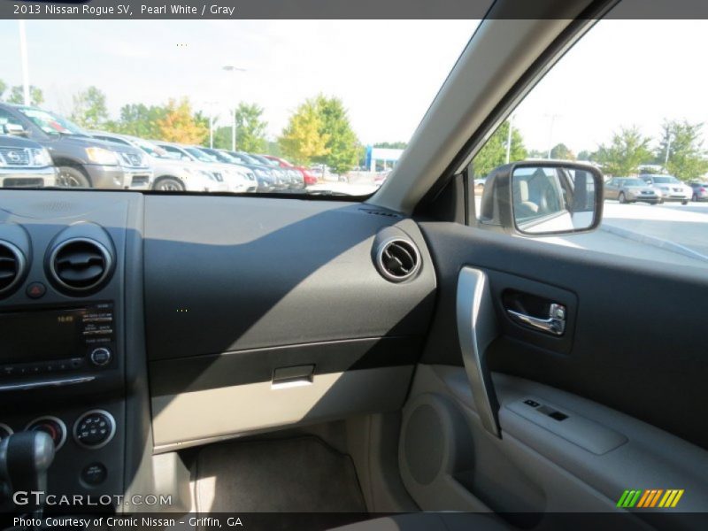 Pearl White / Gray 2013 Nissan Rogue SV