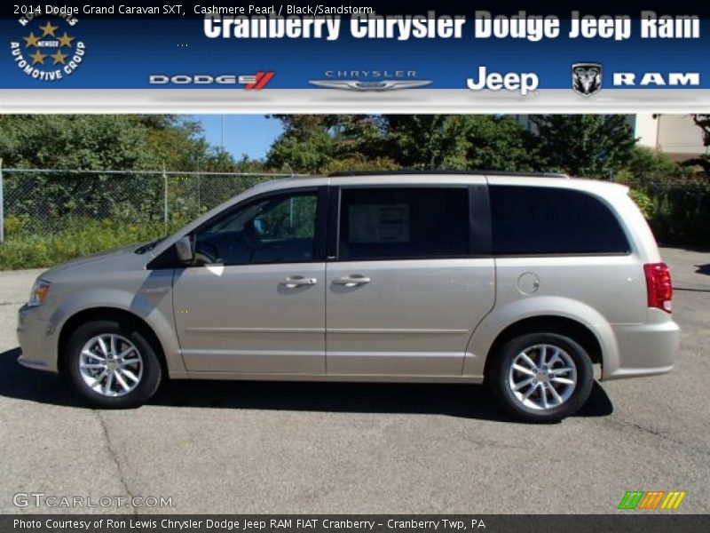 Cashmere Pearl / Black/Sandstorm 2014 Dodge Grand Caravan SXT