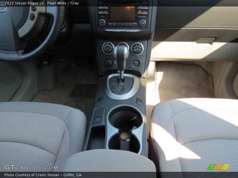 Pearl White / Gray 2013 Nissan Rogue SV