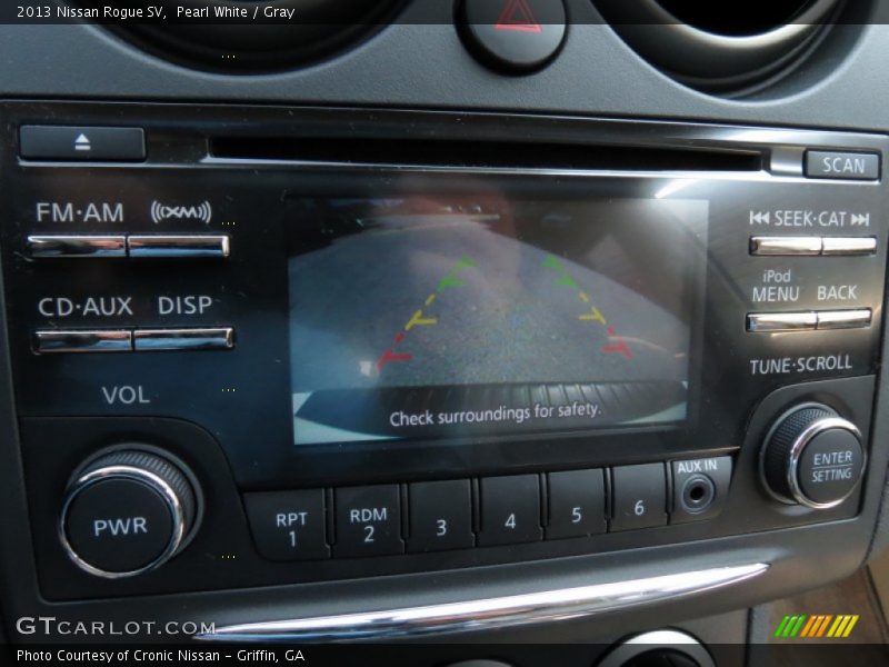 Pearl White / Gray 2013 Nissan Rogue SV