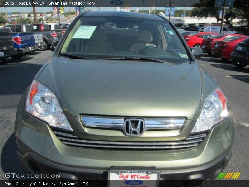 Green Tea Metallic / Ivory 2009 Honda CR-V EX