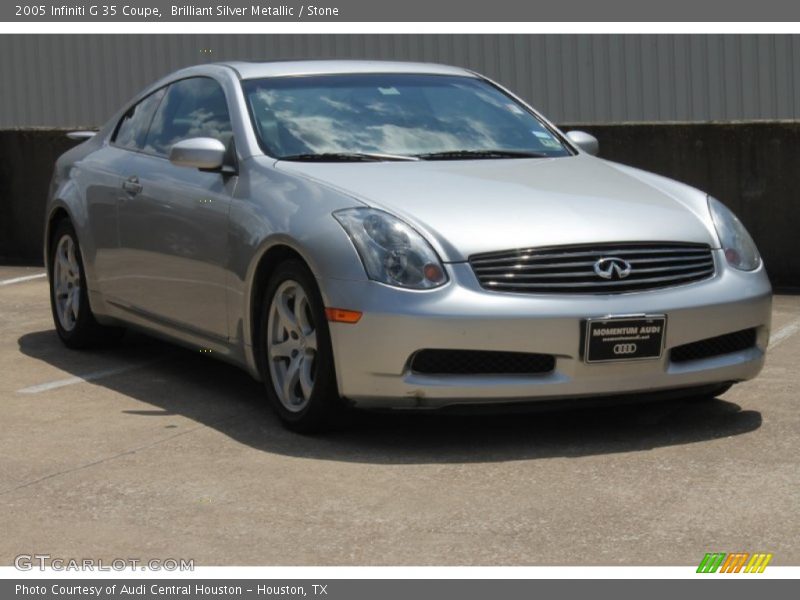 Brilliant Silver Metallic / Stone 2005 Infiniti G 35 Coupe