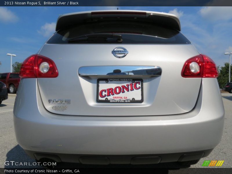Brilliant Silver / Black 2013 Nissan Rogue S