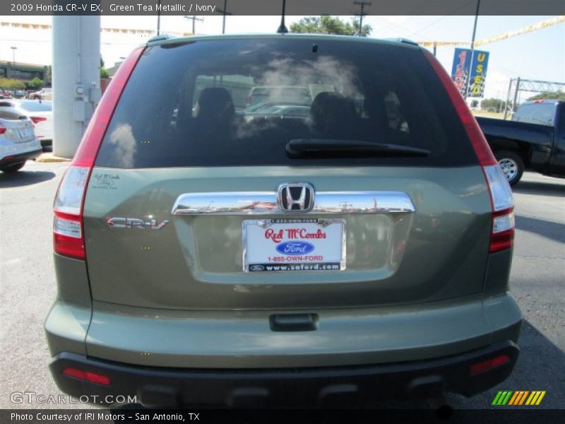 Green Tea Metallic / Ivory 2009 Honda CR-V EX