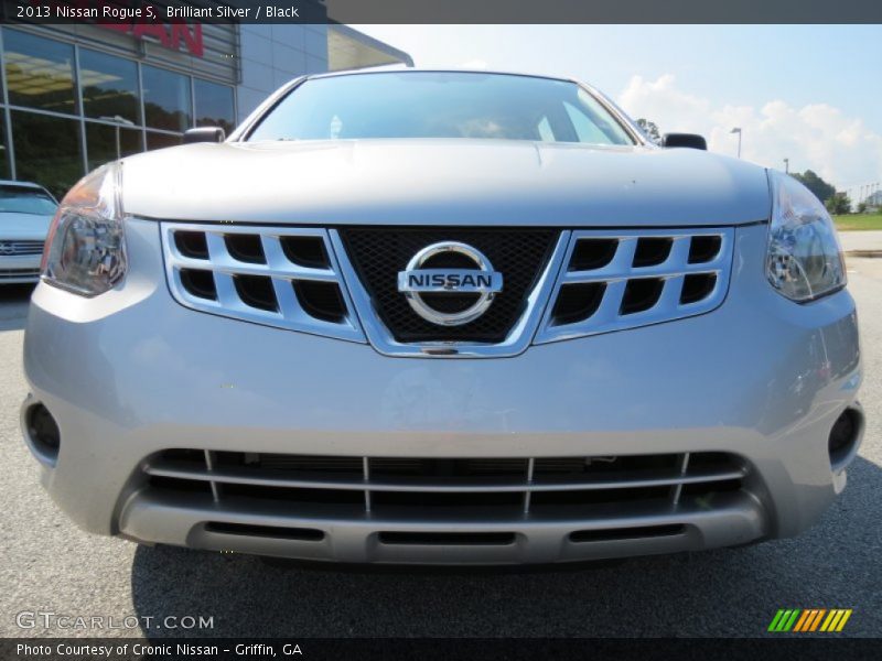 Brilliant Silver / Black 2013 Nissan Rogue S