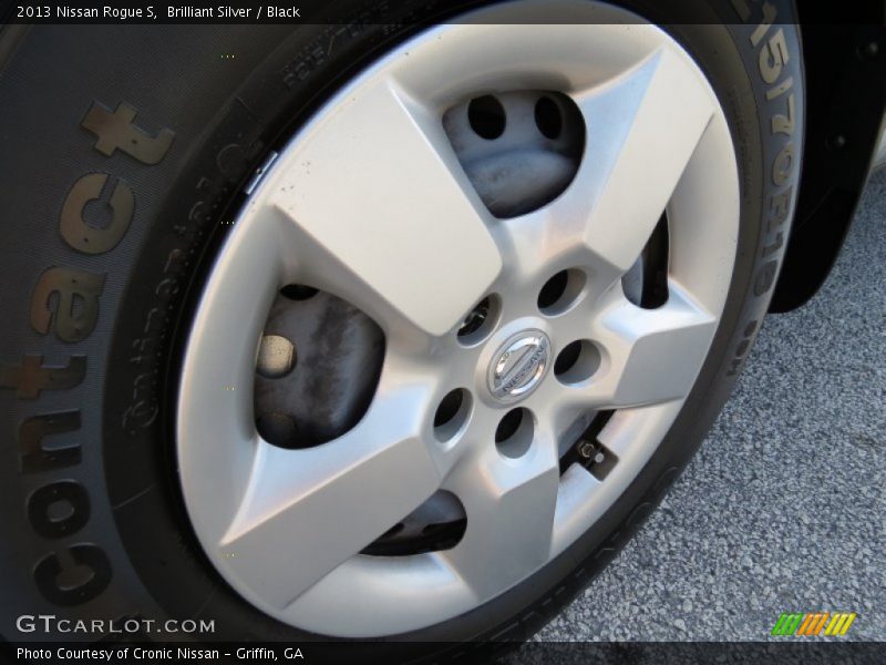 Brilliant Silver / Black 2013 Nissan Rogue S