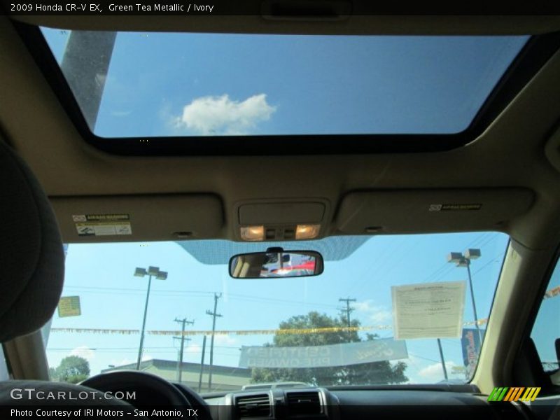 Green Tea Metallic / Ivory 2009 Honda CR-V EX