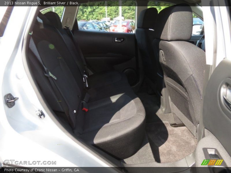 Brilliant Silver / Black 2013 Nissan Rogue S
