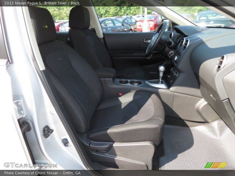Brilliant Silver / Black 2013 Nissan Rogue S