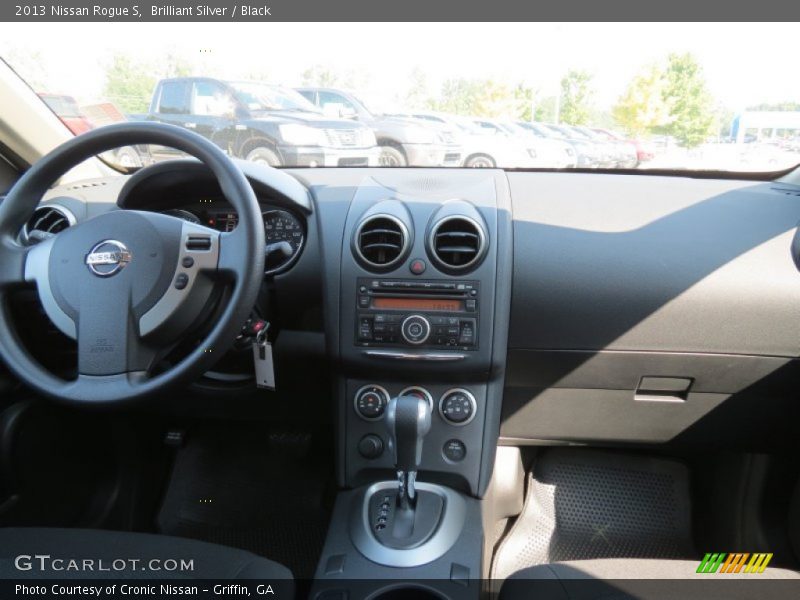 Brilliant Silver / Black 2013 Nissan Rogue S