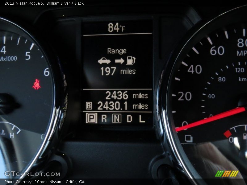 Brilliant Silver / Black 2013 Nissan Rogue S