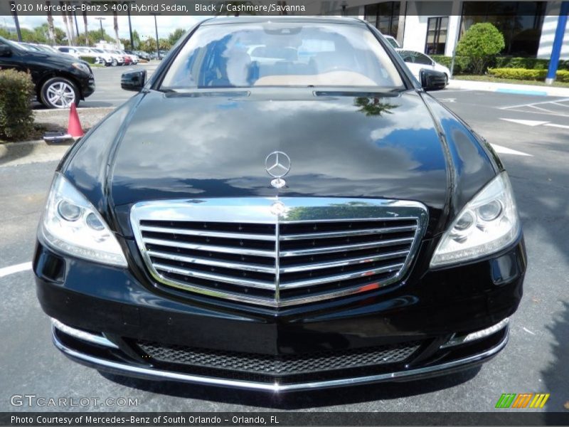 Black / Cashmere/Savanna 2010 Mercedes-Benz S 400 Hybrid Sedan
