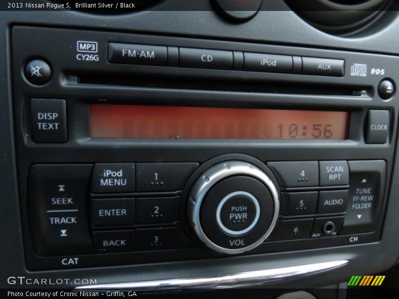 Brilliant Silver / Black 2013 Nissan Rogue S