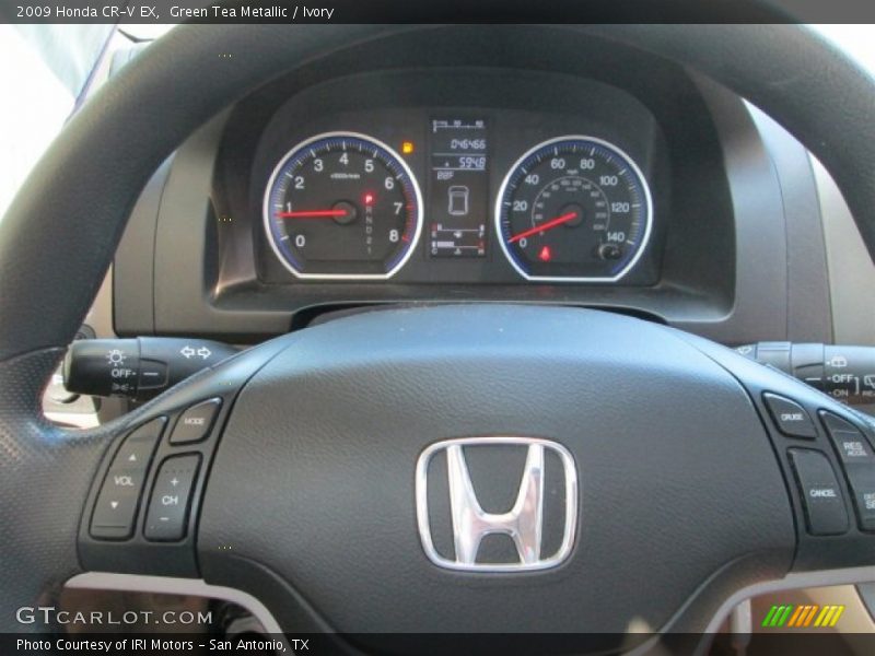 Green Tea Metallic / Ivory 2009 Honda CR-V EX