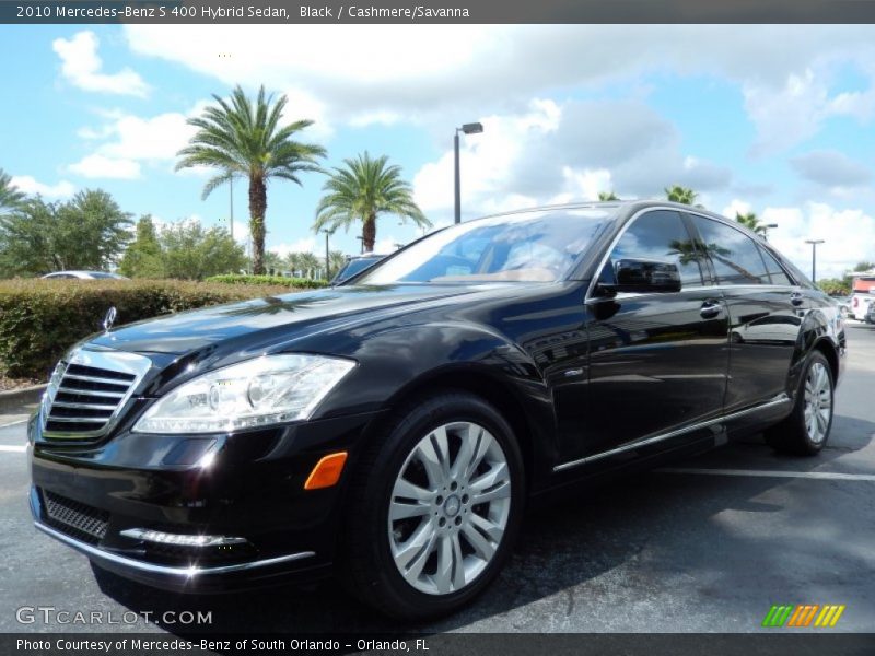 Black / Cashmere/Savanna 2010 Mercedes-Benz S 400 Hybrid Sedan