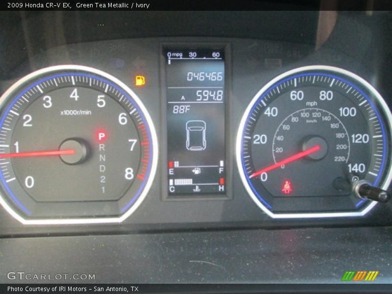 Green Tea Metallic / Ivory 2009 Honda CR-V EX