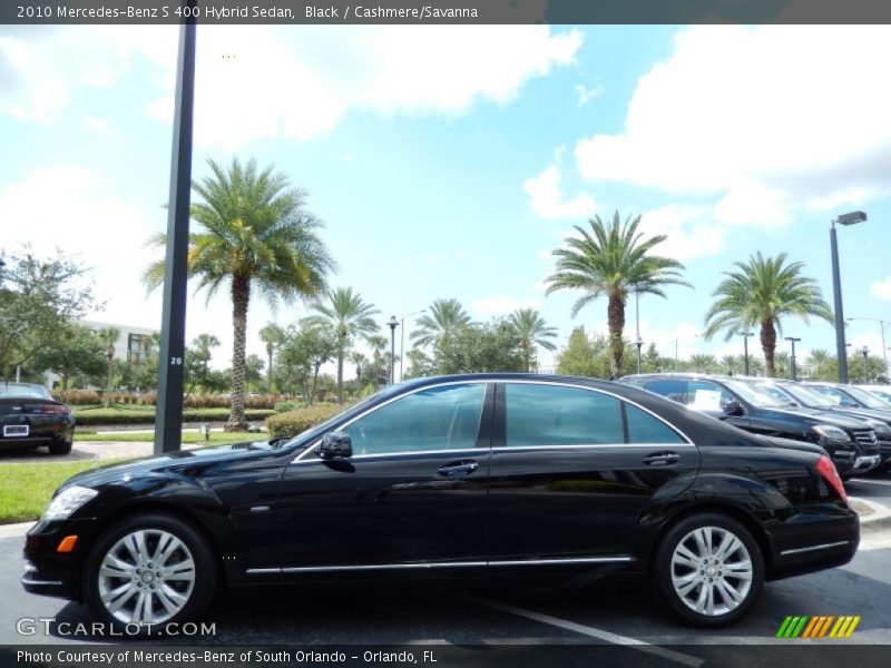 Black / Cashmere/Savanna 2010 Mercedes-Benz S 400 Hybrid Sedan