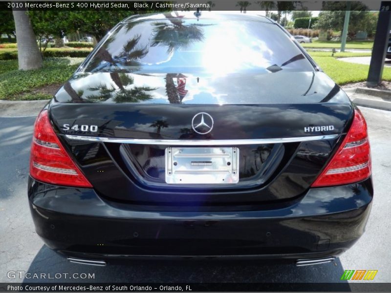 Black / Cashmere/Savanna 2010 Mercedes-Benz S 400 Hybrid Sedan