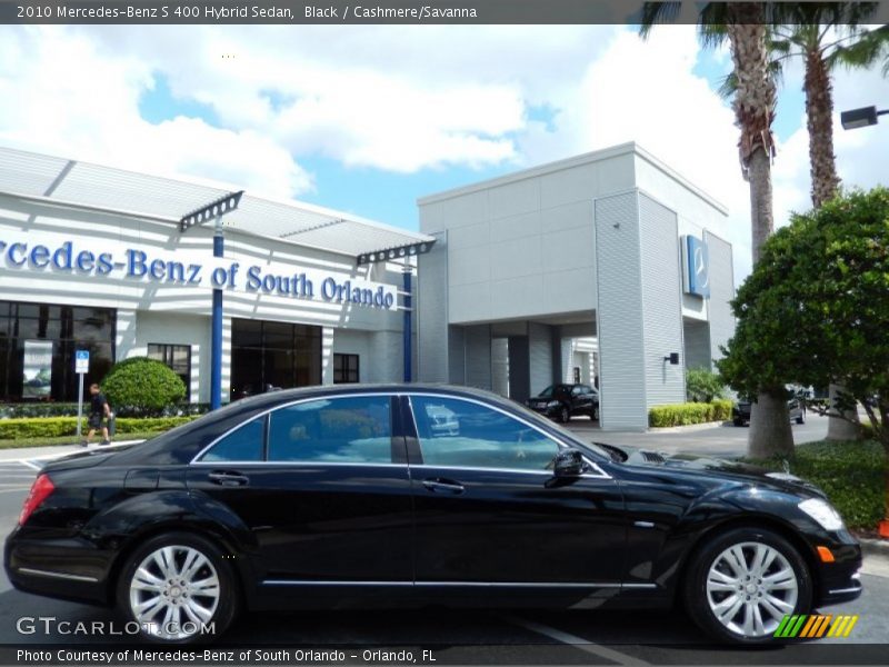 Black / Cashmere/Savanna 2010 Mercedes-Benz S 400 Hybrid Sedan
