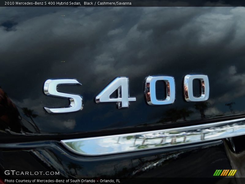 Black / Cashmere/Savanna 2010 Mercedes-Benz S 400 Hybrid Sedan