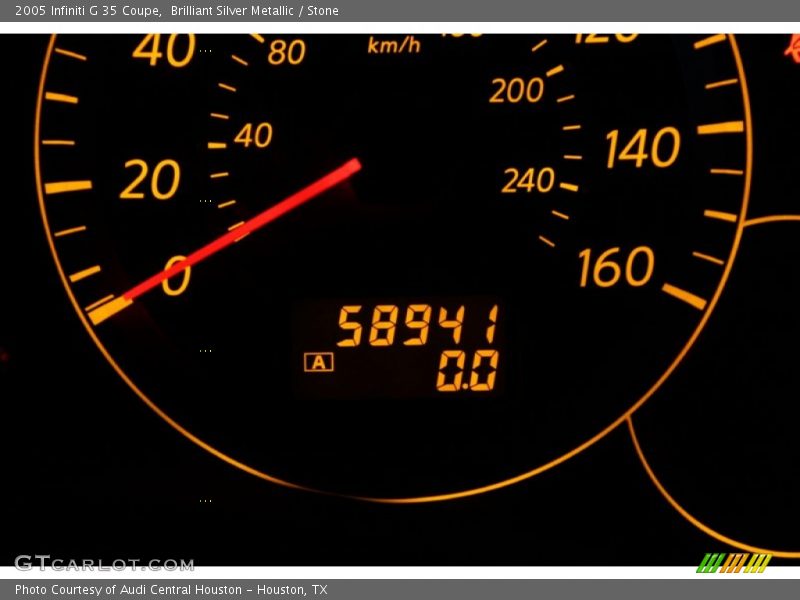 Brilliant Silver Metallic / Stone 2005 Infiniti G 35 Coupe