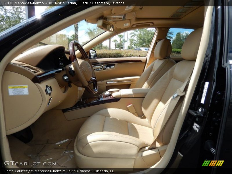 Black / Cashmere/Savanna 2010 Mercedes-Benz S 400 Hybrid Sedan
