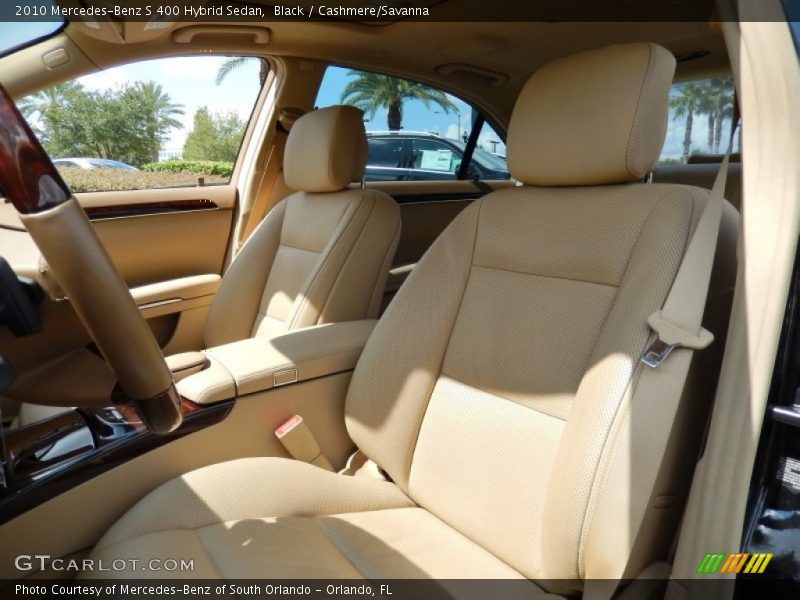 Black / Cashmere/Savanna 2010 Mercedes-Benz S 400 Hybrid Sedan