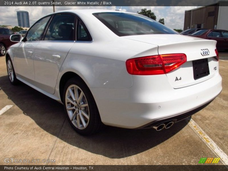 Glacier White Metallic / Black 2014 Audi A4 2.0T quattro Sedan