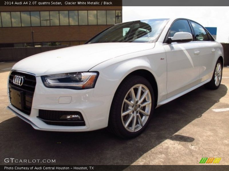 Glacier White Metallic / Black 2014 Audi A4 2.0T quattro Sedan