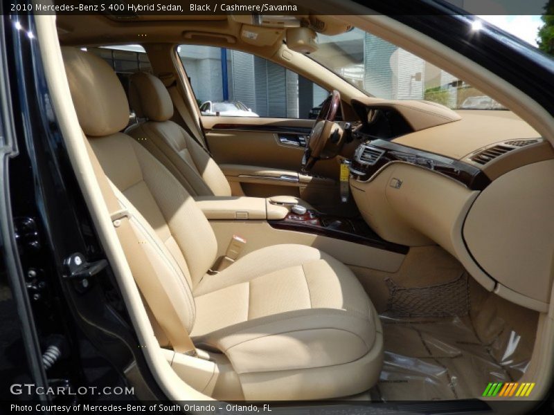 Black / Cashmere/Savanna 2010 Mercedes-Benz S 400 Hybrid Sedan