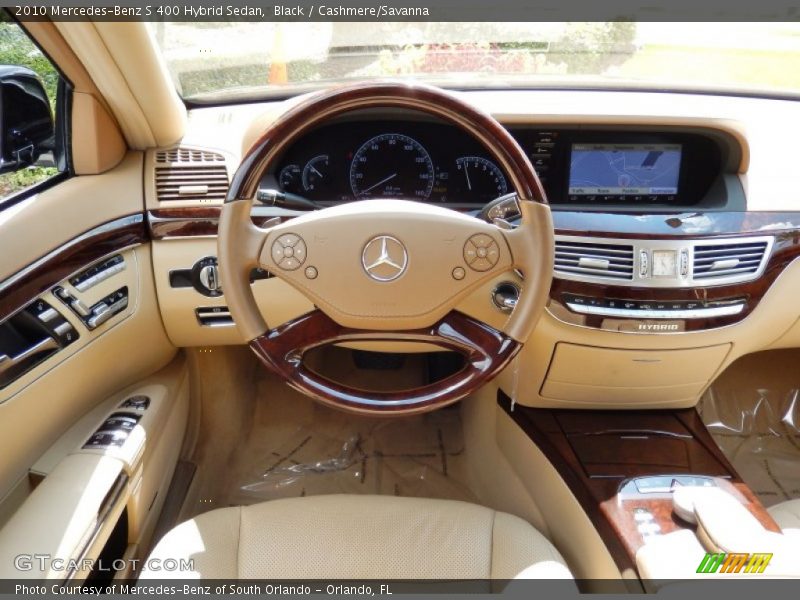 Black / Cashmere/Savanna 2010 Mercedes-Benz S 400 Hybrid Sedan