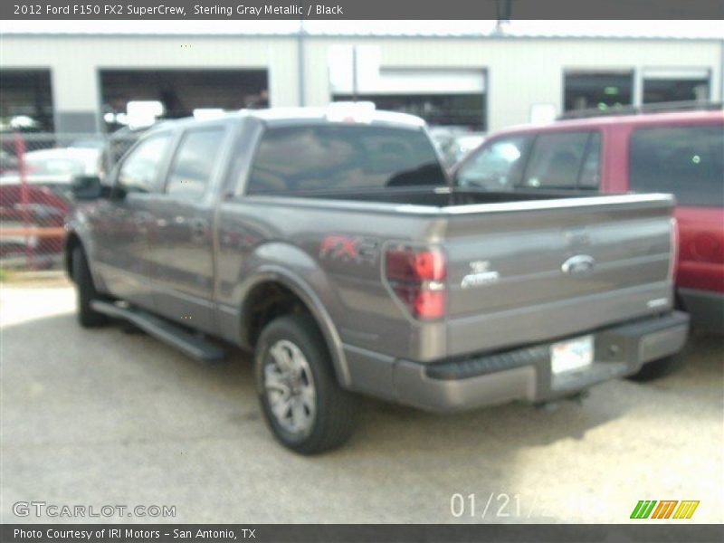 Sterling Gray Metallic / Black 2012 Ford F150 FX2 SuperCrew