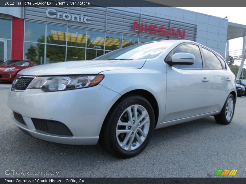 Bright Silver / Stone 2012 Kia Forte 5-Door EX