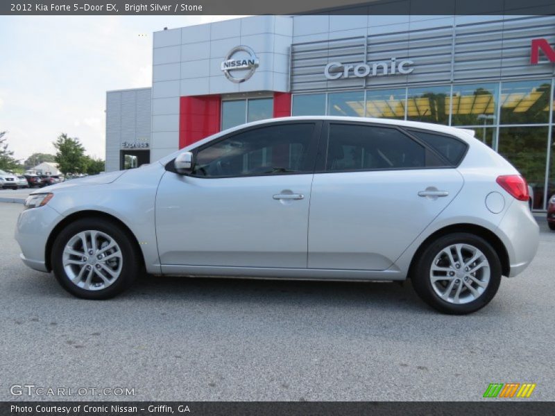 Bright Silver / Stone 2012 Kia Forte 5-Door EX