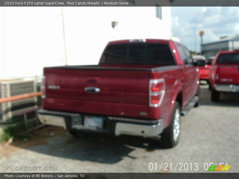 Red Candy Metallic / Medium Stone 2010 Ford F150 Lariat SuperCrew