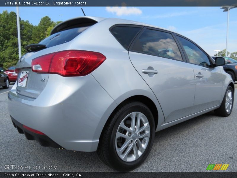 Bright Silver / Stone 2012 Kia Forte 5-Door EX