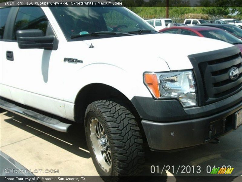 Oxford White / Medium Stone 2010 Ford F150 XL SuperCrew 4x4