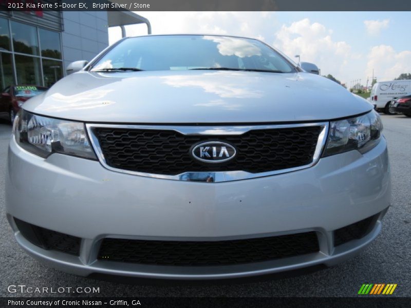 Bright Silver / Stone 2012 Kia Forte 5-Door EX