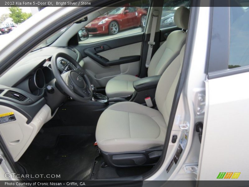 Bright Silver / Stone 2012 Kia Forte 5-Door EX