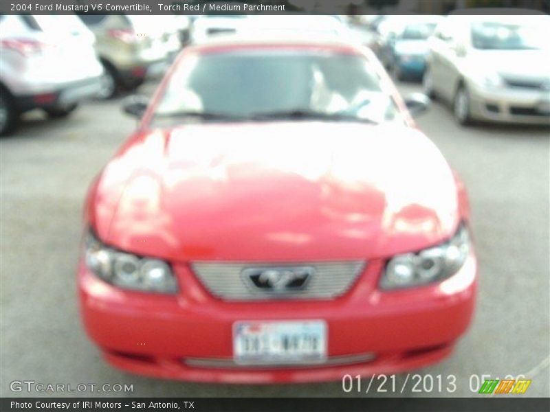 Torch Red / Medium Parchment 2004 Ford Mustang V6 Convertible